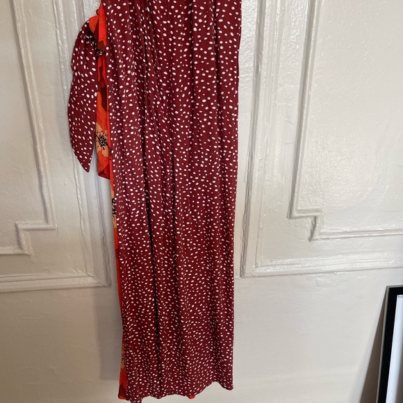 & Other Stories duo print midi dress, size: 2, 100% viscose - Picture 5 of 7